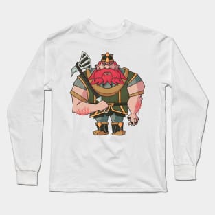 Fantasy Dwarf Warrior Long Sleeve T-Shirt